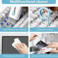 Tekno Miyav Çok Fonksiyonlu Temizleme Fırça Seti Yeşil Renk 7in1