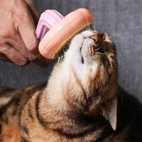 Pet Miyav® Plastik Pembe Evcil Hayvan Bakım  Pet Fırçası Çok Amaçlı Pet Fırçası Pembe