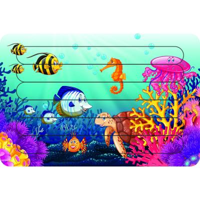 Deniz Canlıları Çubuk Ahşap Çocuk Puzzle Yapboz 10