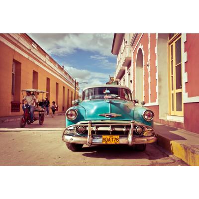 Küba Taksi 1000 Parça Ahşap Puzzle Yapboz