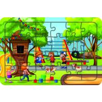 Parktaki Çocuklar 24 Parça Ahşap Çocuk Puzzle Yapboz Model 4
