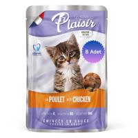 Plaisir Pouch Kitten 100Gr Yaş Yavru Kedi Maması 8 Adet