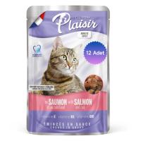 Plaisir Pouch Somon&Morinalı 100Gr Yaş Kedi Maması 12 Adet