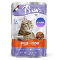 Plaisir Pouch Tavuk Etli Ve Ciğerli 100Gr Yaş Kedi Maması 8 Adet