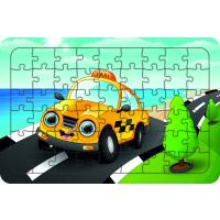 Taksi 54 Parça Ahşap Çocuk Puzzle Yapboz