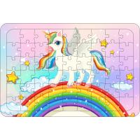 Unicorn 3  54 Parça Ahşap Çerçeveli Puzzle Yapboz