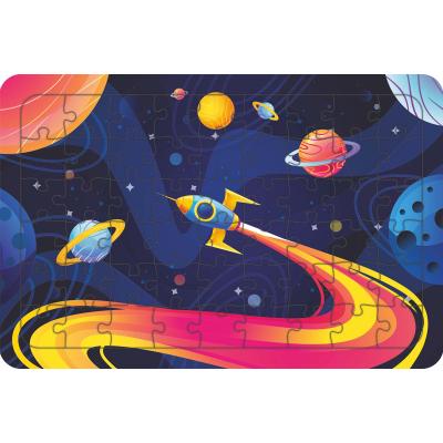 Uzay Mekiği 54 Parça Ahşap Çocuk Puzzle Yapboz Model 2