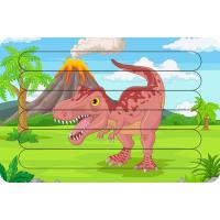 Vahsi Dinozor Tyrannosaurus Çubuk Ahşap Çocuk Puzzle Yapboz