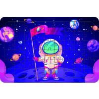 Astronot 54 Parça Ahşap Çocuk Puzzle Yapboz