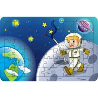 Astronot Çocuk 54 Parça Ahşap Çocuk Puzzle Yapboz