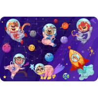Astronot Hayvanlar 54 Parça Ahşap Çocuk Puzzle Yapboz