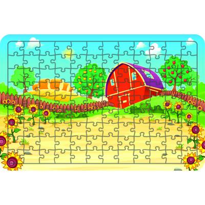 Ayçiçeği Bahçesi 108 Parça Ahşap Çocuk Puzzle Yapboz