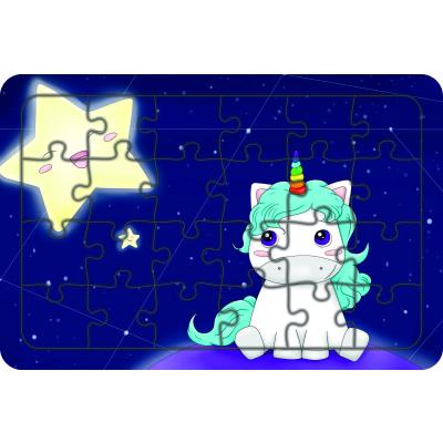 Bebek Unicorn 24 Parça Ahşap Çocuk Puzzle Yapboz