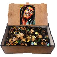 Bob Marley 1000 Parça Ahşap Puzzle Yapboz