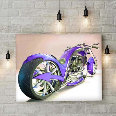 Custom Motosiklet Kanvas Tablo