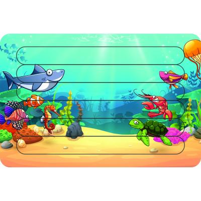 Deniz Canlıları Çubuk Ahşap Çocuk Puzzle Yapboz 14