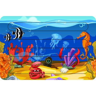 Deniz Canlıları Çubuk Ahşap Çocuk Puzzle Yapboz 8
