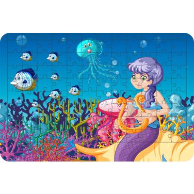 Deniz Kızı 108 Parça Ahşap Çocuk Puzzle Yapboz Model 2