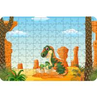 Dinozor Tyrannosaurus 108 Parça Ahşap Çocuk Puzzle Yapboz
