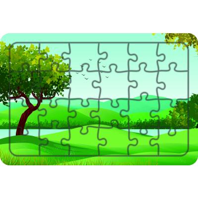 Doğa 24 Parça Ahşap Çocuk Puzzle Yapboz Model 2