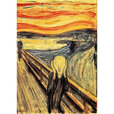 Edvard Munch 1000 Parça Ahşap Puzzle Yapboz