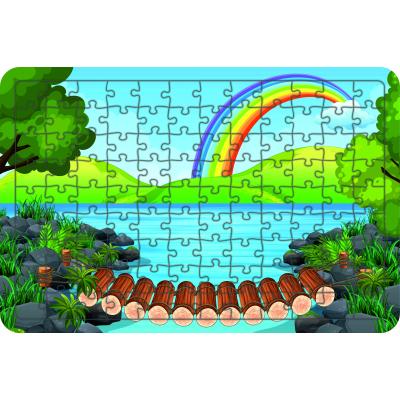 Gökkuşağı 108 Parça Ahşap Çocuk Puzzle Yapboz Model2