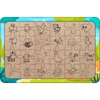 Göldeki Dinozorlar 24 Parça Ahşap Çocuk Puzzle Yapboz