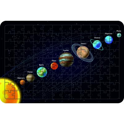 Güneş Sistemi 108 Parça Ahşap Çocuk Puzzle Yapboz Model 2