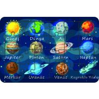 Güneş Sistemi 24 Parça Ahşap Çocuk Puzzle Yapboz Türkçe