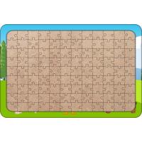 Hayvancıklar 108 Parça Ahşap Çocuk Puzzle Yapboz Model 3