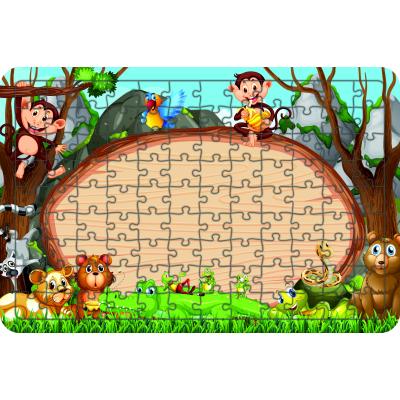 Hayvanlar 108 Parça Ahşap Çocuk Puzzle Yapboz Model 14