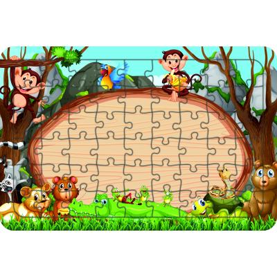 Hayvanlar 54 Parça Ahşap Çocuk Puzzle Yapboz Model 14