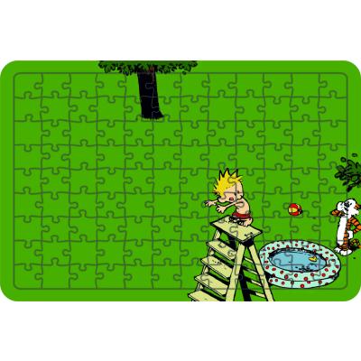 Komik Çocuk 108 Parça Ahşap Çocuk Puzzle Yapboz