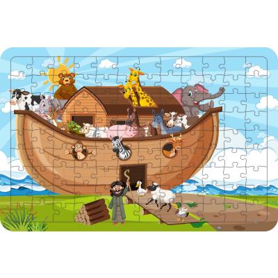 Nuhun Gemisi 108 Parça Ahşap Çocuk Puzzle Yapboz Model 2