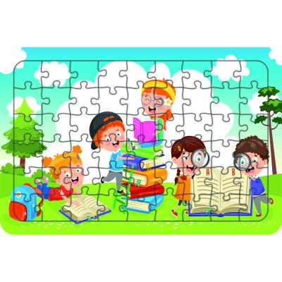 Okuma Zamanı 54 Parça Ahşap Çocuk Puzzle Yapboz