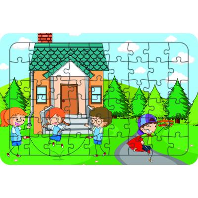 Oyun Zamanı 54 Parça Ahşap Çocuk Puzzle Yapboz