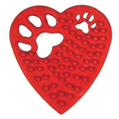 Pet Miyav® Kalp Şekilli Tırtıklı Evcil Hayvanlar İçin Diş Kaşıma Çiğneme Oyuncağı