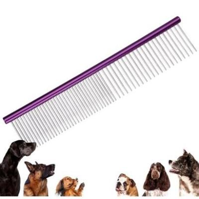 Pet Miyav® Parlak Metal Köpek Tarağı Renkli Pet Köpek Pire Tımar Tarağı Köpek Tüyü Tarama