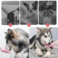 Pet Miyav® Taşınabilir Mama Hazneli Evcil Hayvan Suluğu Seyahat Kabı Kilitlenebilen Su Sızdırmaz 380Ml