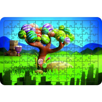 Şeker Ağacı 108 Parça Ahşap Çocuk Puzzle Yapboz