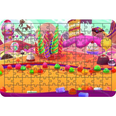 Şeker Dünyası 108 Parça Ahşap Çocuk Puzzle Yapboz