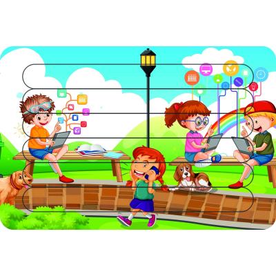 Teknoloji Ve Çocuklar Çubuk Ahşap Çocuk Puzzle Yapboz
