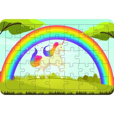 Unicorn 35 Parça Ahşap Çocuk Puzzle Yapboz
