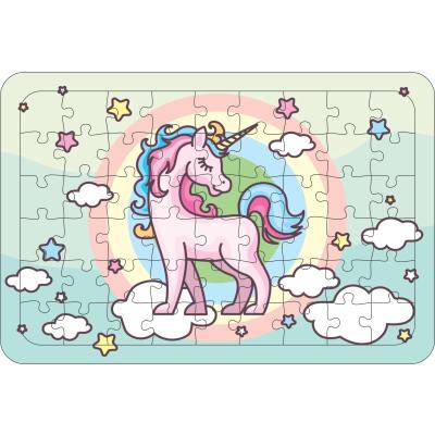 Unicorn 5  54 Parça Ahşap Çerçeveli Puzzle Yapboz