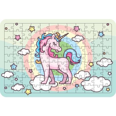 Unicorn Model5 108 Parça Ahşap Çocuk Puzzle Yapboz