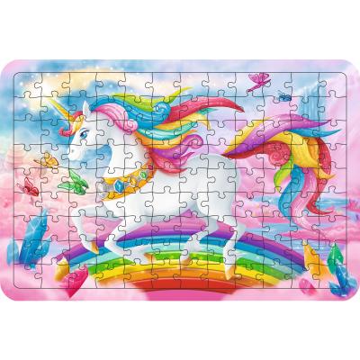 Unicorn Model7 108 Parça Ahşap Çocuk Puzzle Yapboz