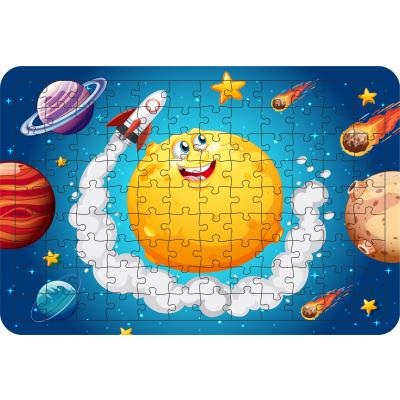 Uzay 108 Parça Ahşap Çocuk Puzzle Yapboz