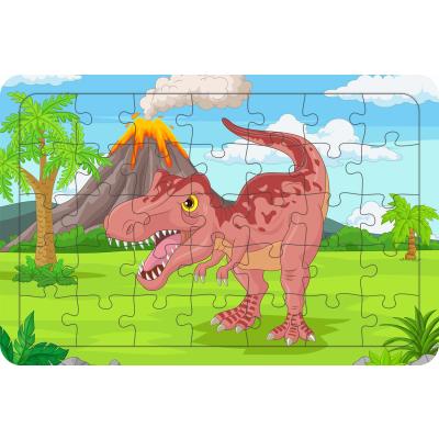 Vahsi Dinozor Tyrannosaurus 35 Parça Ahşap Çocuk Puzzle Yapboz