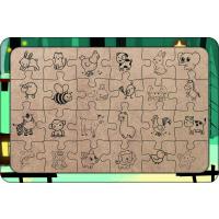 Yeni Yıl 24 Parça Ahşap Çocuk Puzzle Yapboz Model 1